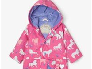 Hatley kids Regenjas unicorn baby roze